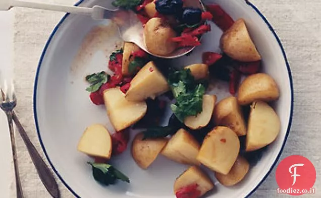 Insalata di patate con Olive e peperoni
