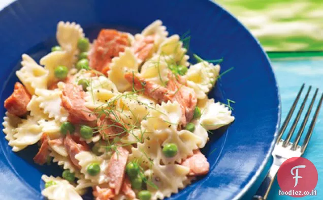 Farfalle cremose con Salmone e Piselli