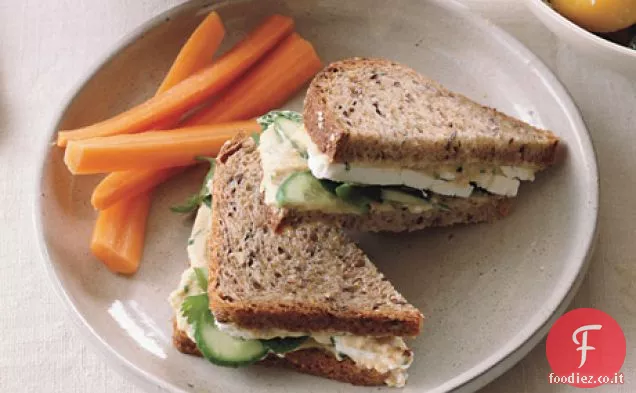 Panini Hummus e Feta su pane integrale