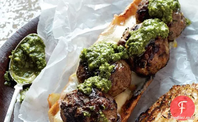 Panino con polpette alla griglia