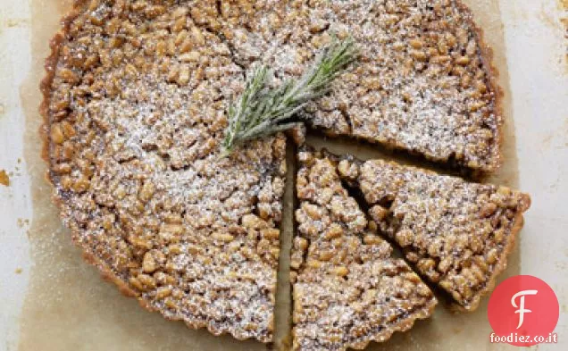 Crostata di Pinoli con Crema di Rosmarino