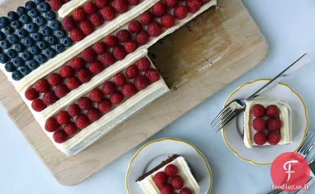 4 Luglio Torta Bandiera