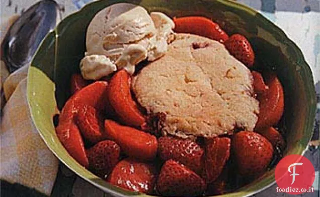 Ciabattino alla fragola con crosta di limone burrosa