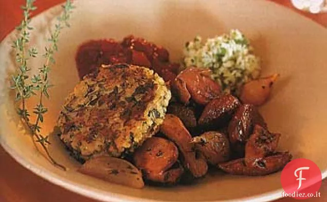 Funghi Porcini Arrostiti in riduzione di Vino Rosso