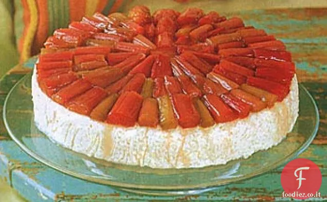 Budino di riso al rabarbaro