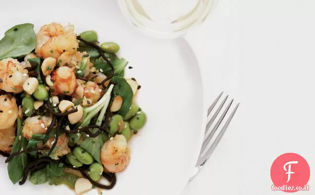Rock Gamberetti Poke con zenzero, salsa di soia e Hijiki