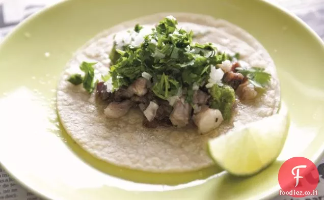 Tacos di guancia di manzo