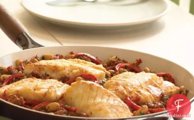 Baccalà al Peperoncino-Ragù di Chorizo