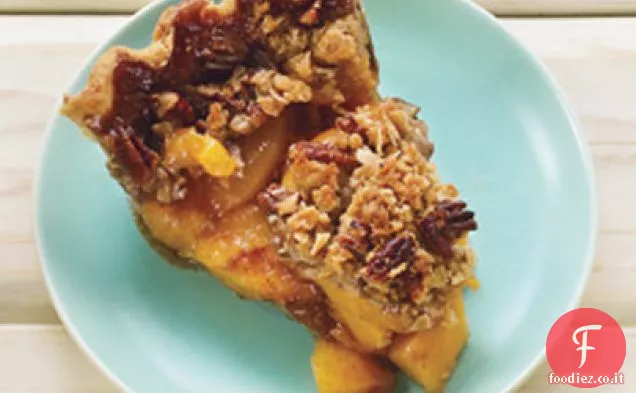 Tortino di pesche con ripieno di Pecan Streusel