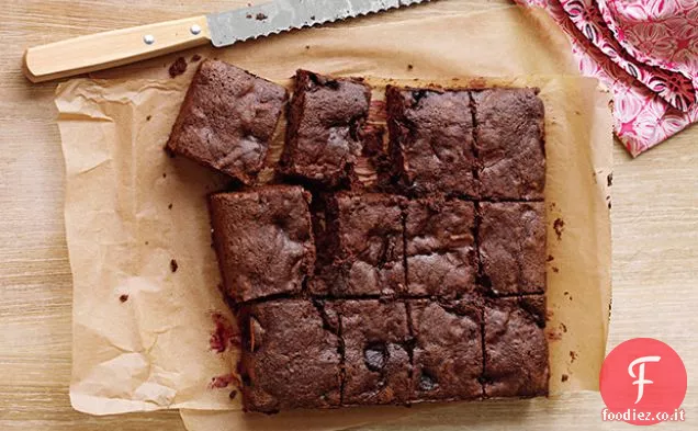 Brownies di Ciliegie al cioccolato fondente