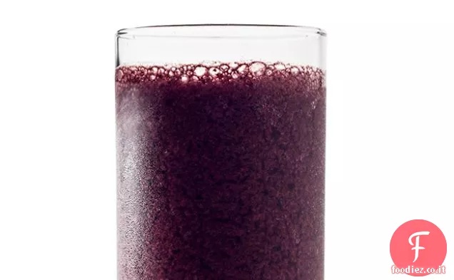 Frullato di cocco e mirtilli