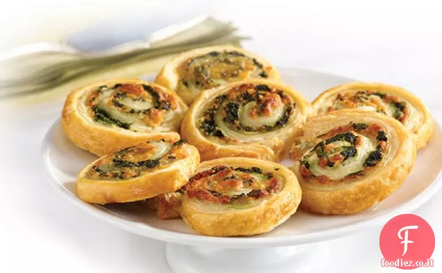 Turbinii di spinaci e formaggio