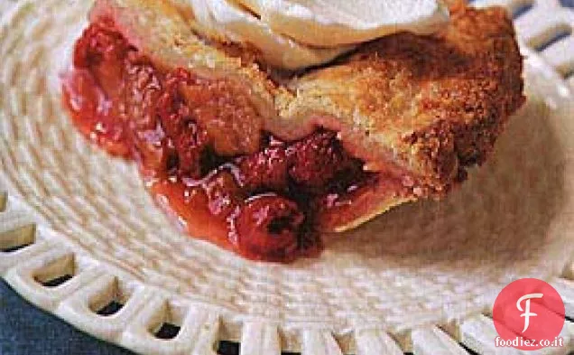 Torta di lamponi al rabarbaro