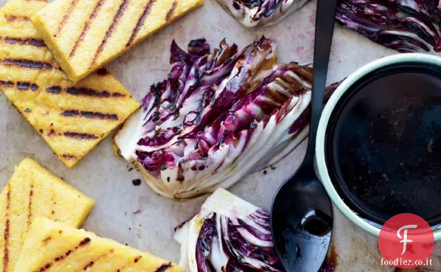 Polenta alla griglia e Radicchio con Pioggerellina Balsamica