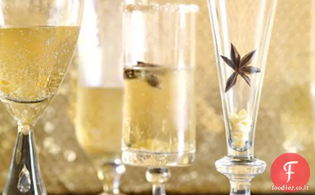 Cocktail di Champagne allo zenzero