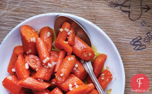 Carote arrosto con Vinaigrette di agrumi
