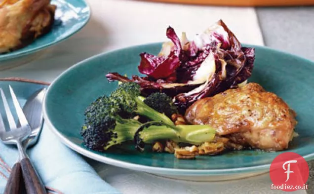 Pollo Arrosto con Radicchio Balsamico