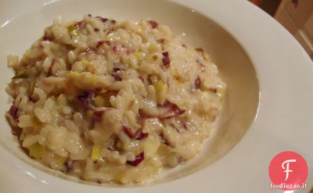 Risotto al Porro, Radicchio e Fontina