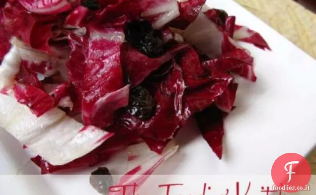 Insalata di Radicchio e Uva passa con Vinaigrette al limone