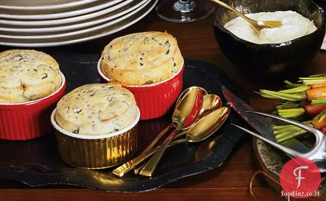 Soufflé di spinaci e parmigiano