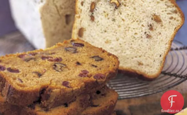 Pane di zucca mirtillo-noce