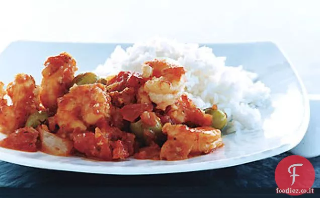 Gamberetti con salsa di pomodoro Sherry