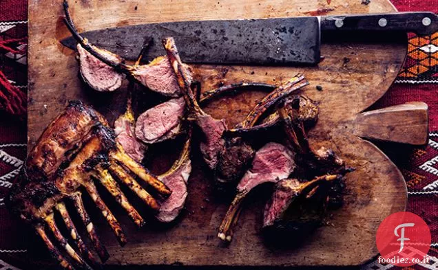 Agnello allo zafferano alla griglia