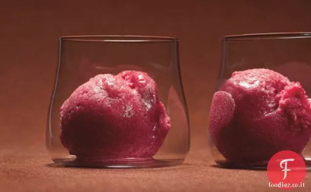 Sorbetto di mirtilli e vaniglia