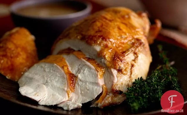 Petto di tacchino glassato di agave con sugo di sherry