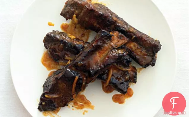 Costine di manzo con salsa di Paprika all'arancia e affumicata