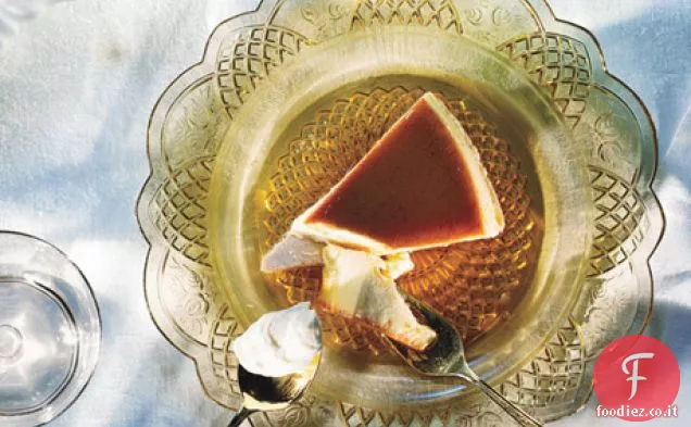 Flan di zabaione su crosta di cannella