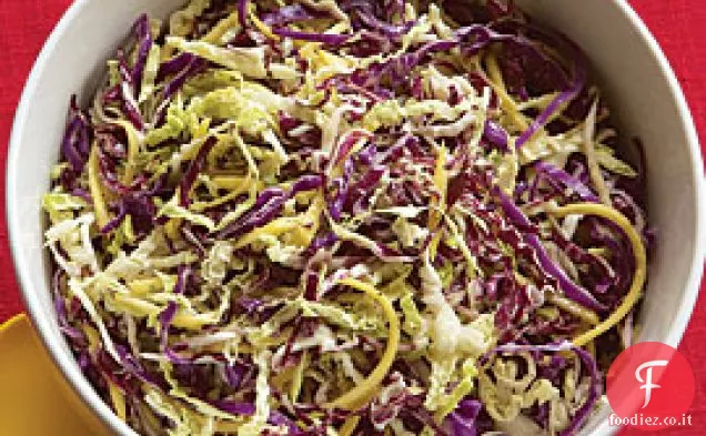 Slaw piccante con Radicchio e Mango verde