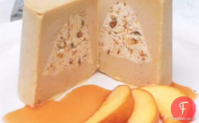 Peach Praline Bombes con sciroppo di pesca