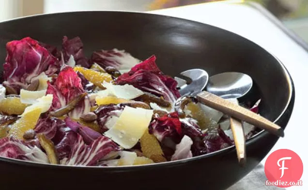 Insalata di Radicchio con Agrumi, Datteri, Mandorle e Parmigiano