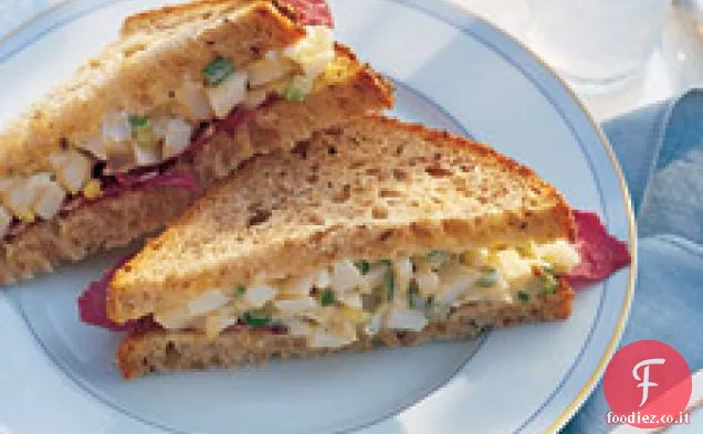 Panino leggero con insalata di uova di Alexis