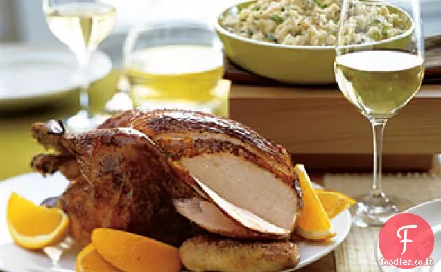 Pollo arrosto con smalto acero-soia