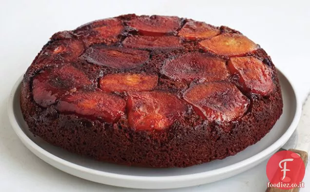 Torta capovolta di melassa di mele