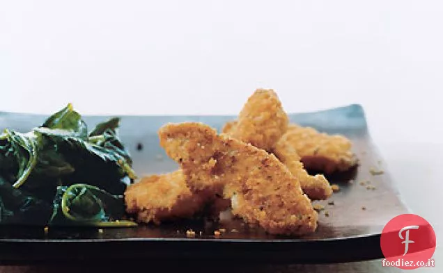 Offerte di pollo cheddar con spinaci appassiti