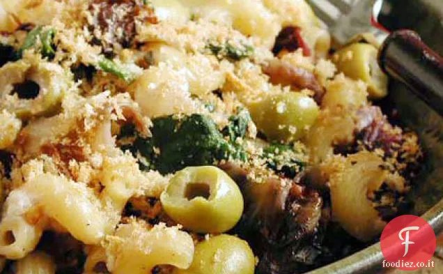 Pasta e Verdure con Olive e Feta