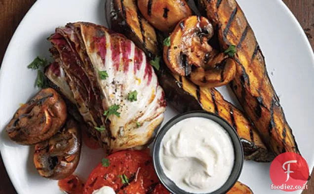 Verdure grigliate con salsa di Yogurt-Tahini