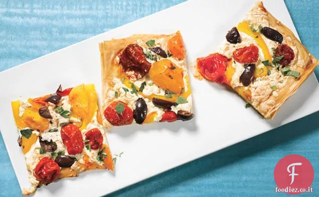 Pizza Fillo con Mozzarella Affumicata e Pomodorini