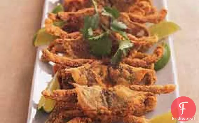 Farina di mais - Crosta di granchi a guscio morbido con salsa tartara di coriandolo e lime