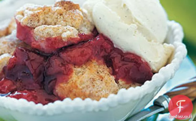 Ciabattino di prugne con biscotti alla cannella