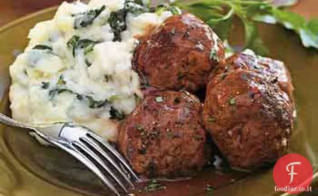 Polpette brasate in sugo di vino rosso