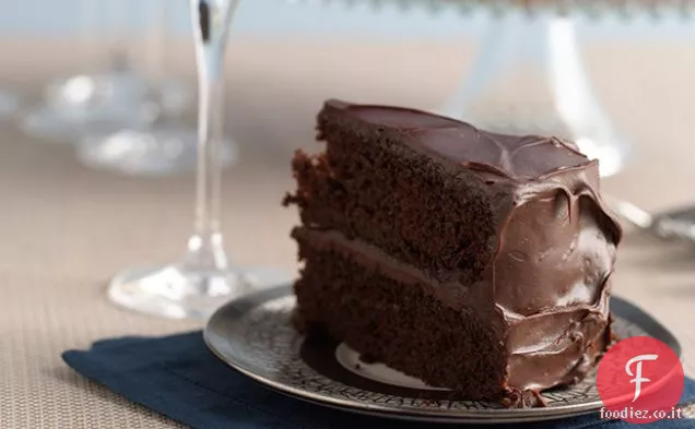 Torta a doppio strato di Hanukkah al cioccolato