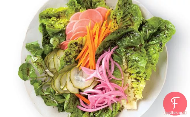 Insalata di verdure in salamoia con Vinaigrette Nori