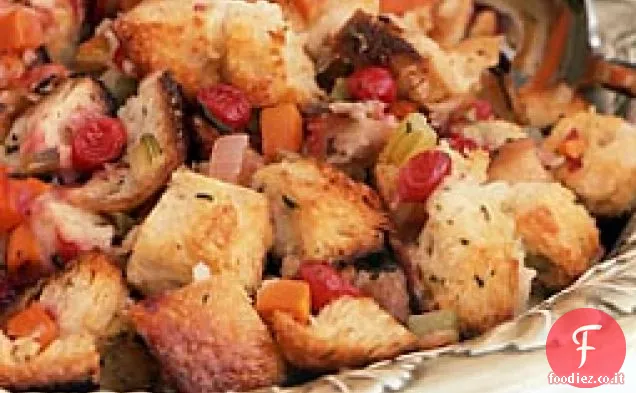 Pasta madre-Ripieno di mirtilli rossi