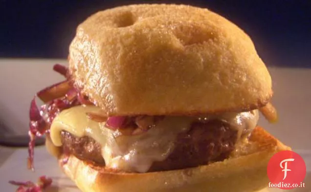 Hamburger Espresso Toscano con Slaw di Radicchio alla griglia