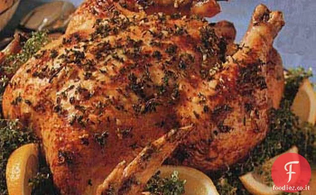 Pollo arrosto con Limone e Timo