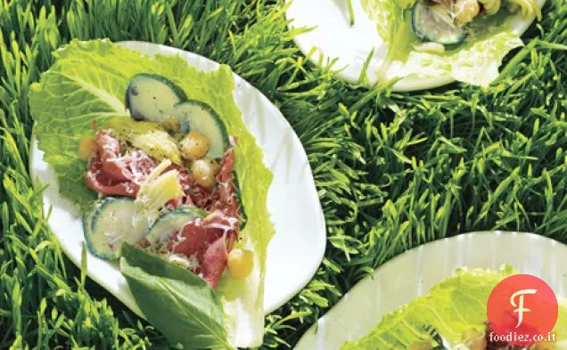 Involtini di lattuga di carciofo e manzo